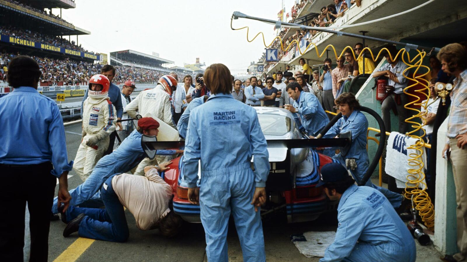 Der 911 Carrera RSR Turbo 2.1 errang beim 24-Stunden-Rennen von Le Mans 1974 den zweiten Platz.