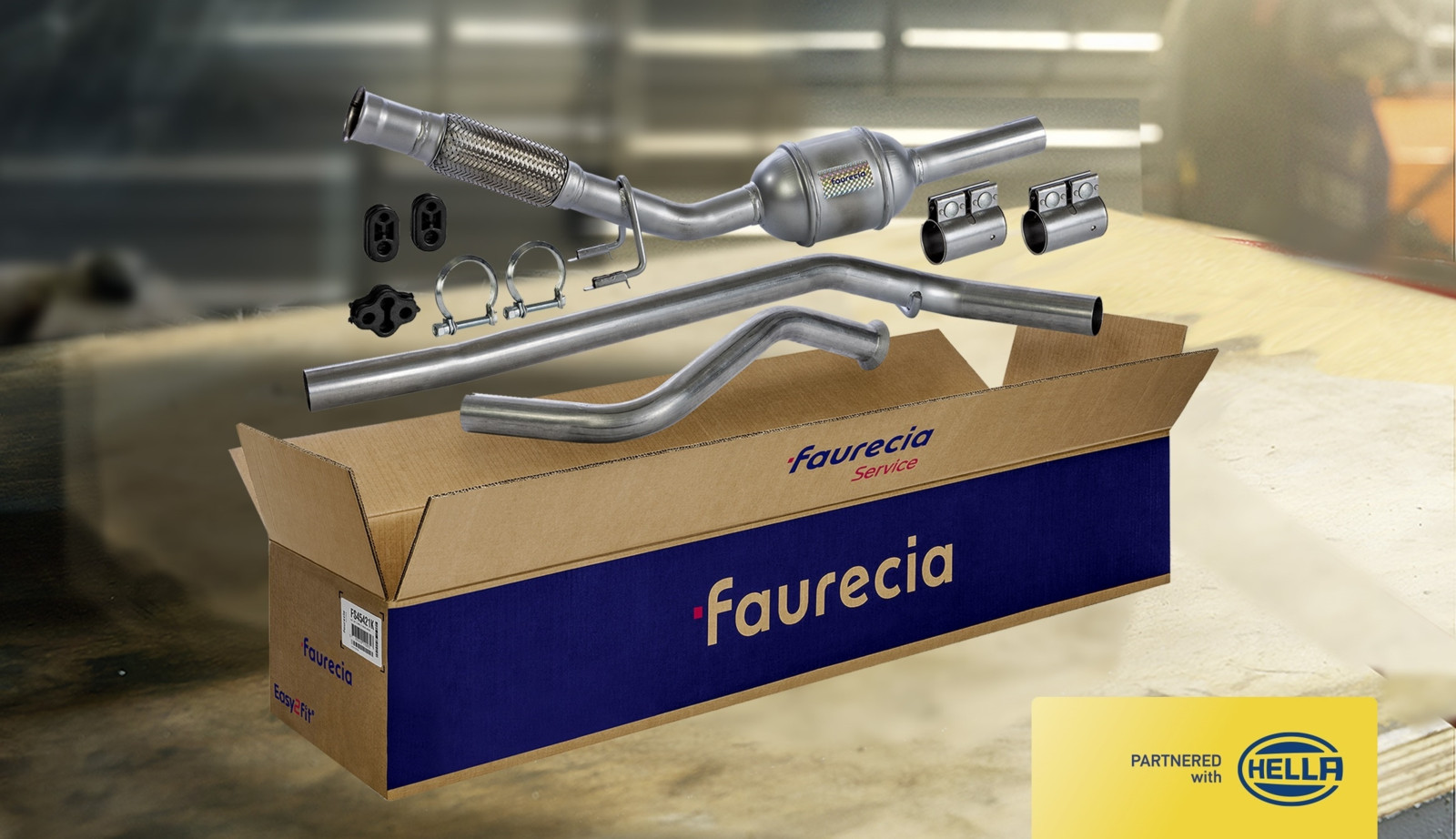Künftig können Großhändler und Werkstätten über den Vertrieb von Hella auch auf die Abgasanlagen von Faurecia zurückgreifen.