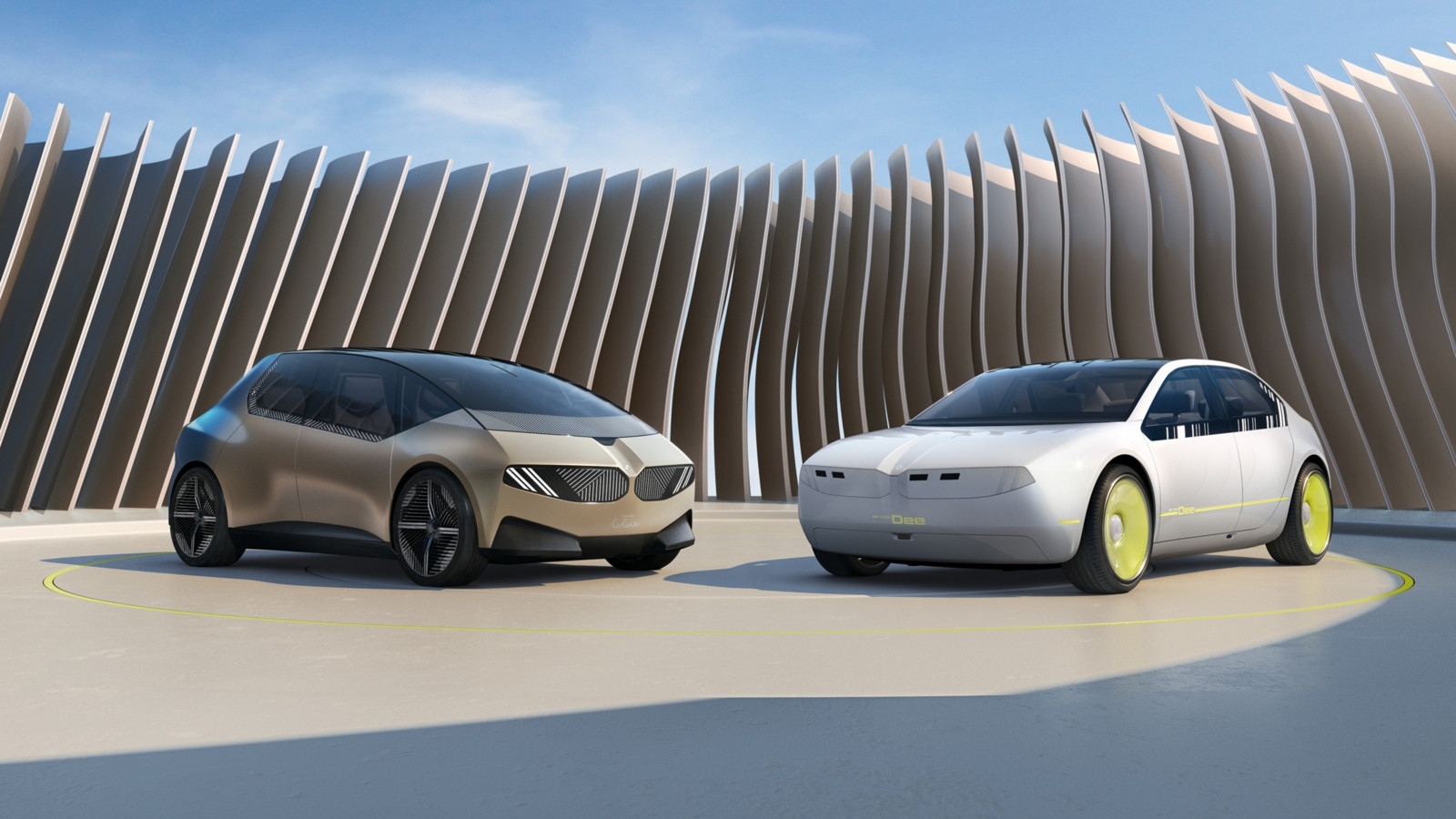  „BMW i Vision Dee“ nennt der bayerische Autobauer eine futuristische Mittelklasse-Limousine. Der Name „Dee“ des Konzeptfahrzeugs soll für „Digital Emotional Experience“ stehen.