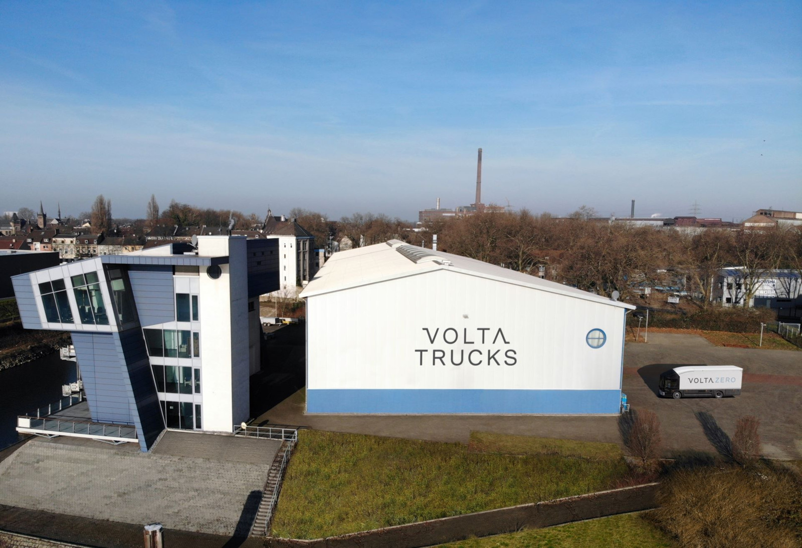 Der deutsche „Truck-as-a-Service“-Hub von Volta Trucks befindet sich in Duisburg.