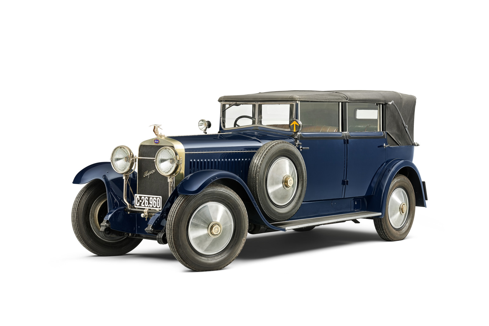 Das in Essen ausgestellte Lizenzmodell Škoda Hispano-Suiza geht auf den H6B des 1902 gegründeten Autobauer Hispano-Suiza zurück.
